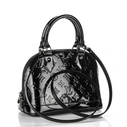 Louis Vuitton Vernis Alma BB Noir Magnetique 3 of 6