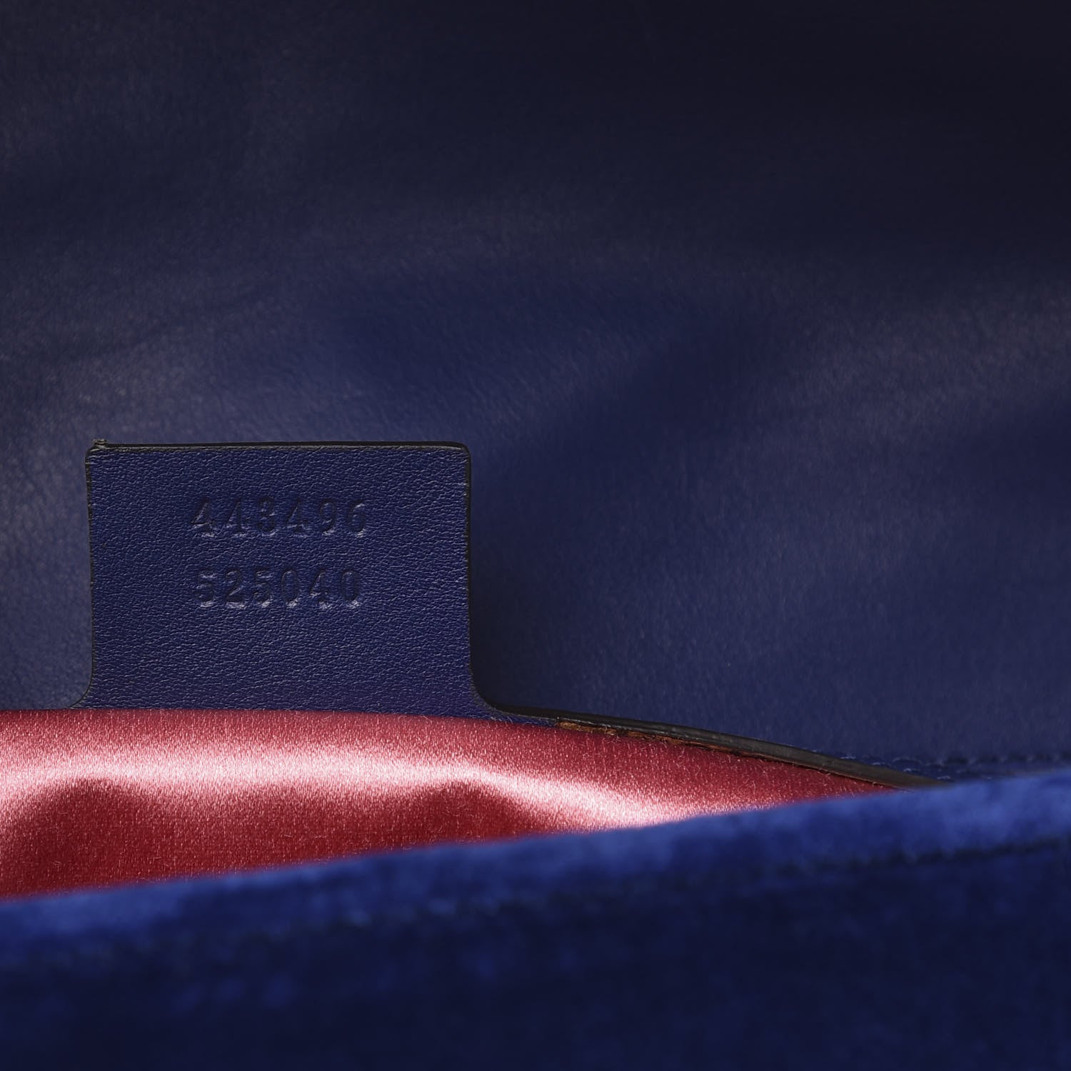 Gucci Velvet Matelasse Medium GG Marmont Shoulder Bag Cobalt Blue 7 of 14
