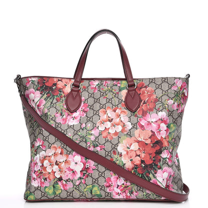 Gucci Soft GG Supreme Monogram Blooms Medium Crossbody Tote Beige Multicolor Dry Rose 1 of 8
