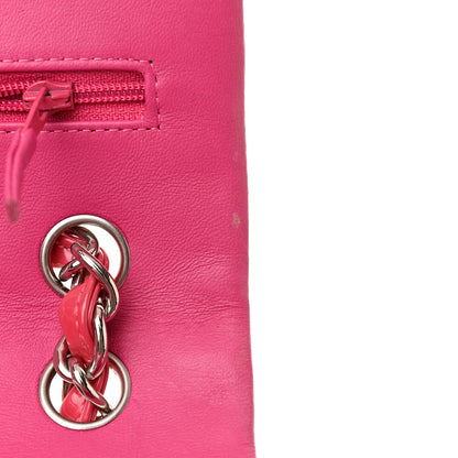 Chanel Patent Quilted Jumbo Double Flap Pink 15 of 22