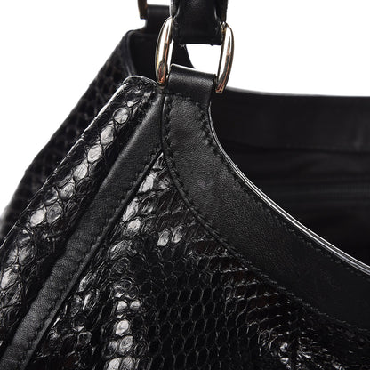 Gucci Python Large D Ring Hobo Black 11 of 12