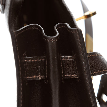 Hermes Box Kelly Sellier 32 Chocolate 13 of 30