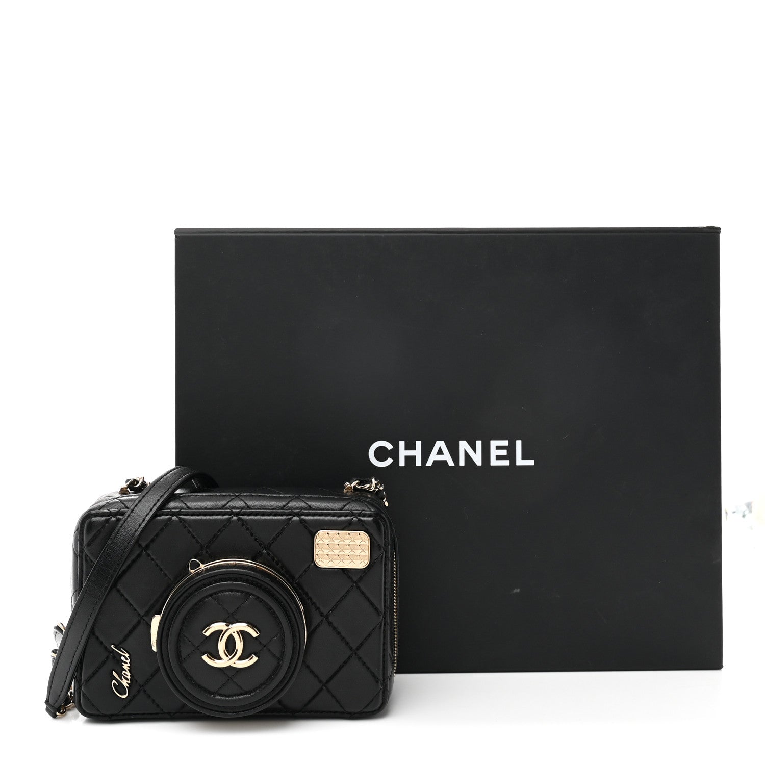 Chanel Lambskin Quilted Coco Click Bag Black 1855603 – FASHIONPHILE