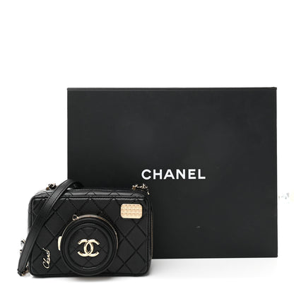 Chanel Lambskin Quilted Coco Click Bag Black 12 of 12