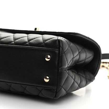 Chanel Caviar Quilted Mini Coco Handle Flap Black 10 of 11