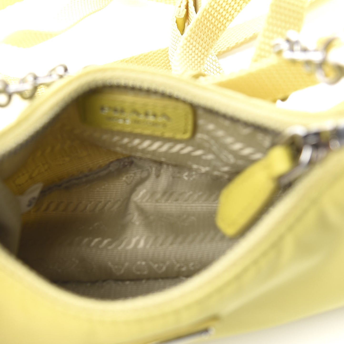 Tessuto Nylon Saffiano Mini Re-Edition 2000 Shoulder Bag Ananas