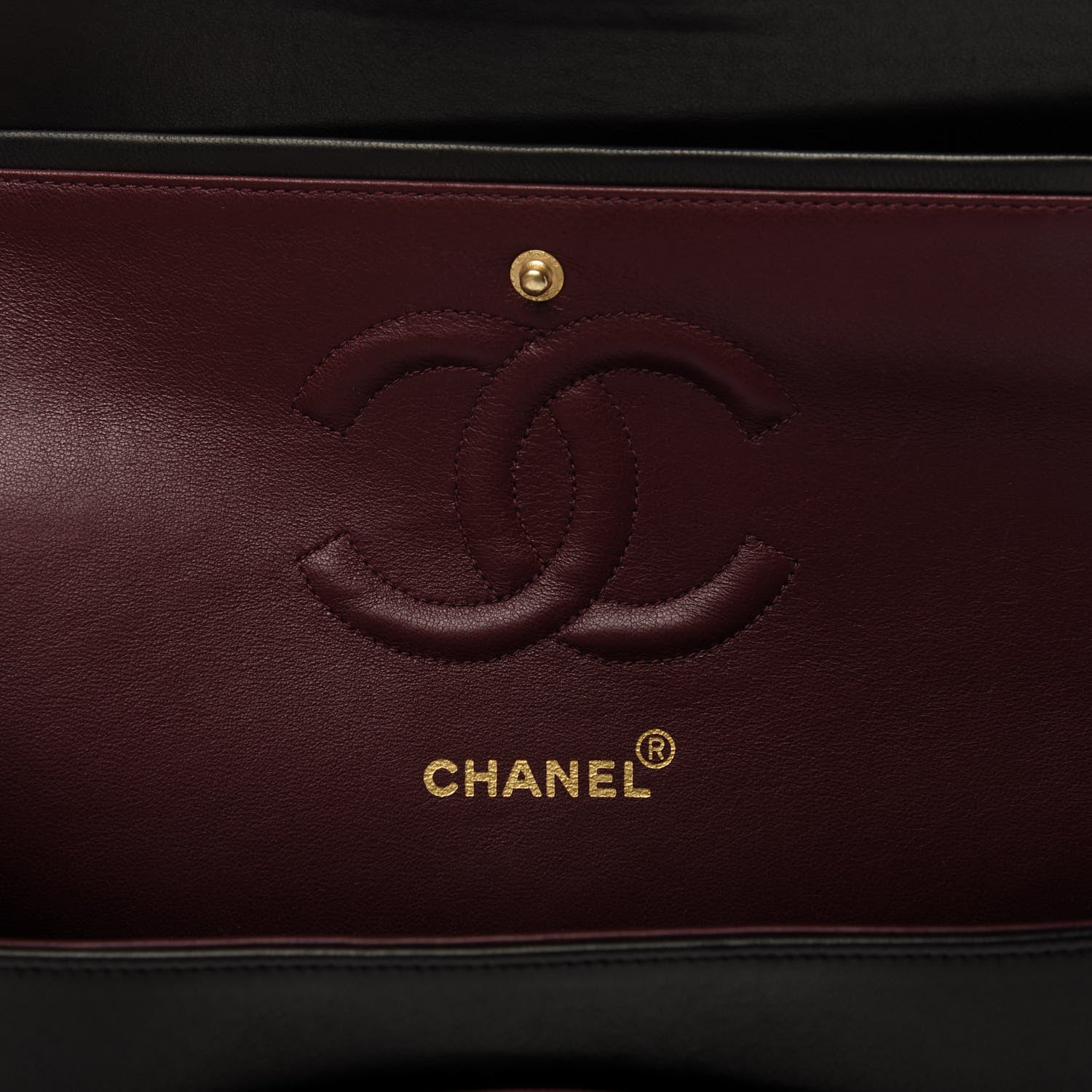 Chanel Lambskin Quilted Medium Double Flap Black 8 of 10