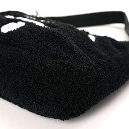 Prada Terry Cloth Mini Re-Edition 2000 Bag Black White 9 of 9