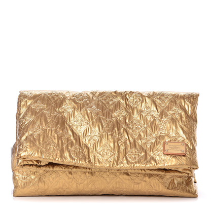 Louis Vuitton Jacquard Quilted Monogram Limelight Clutch PM Gold 1 of 8