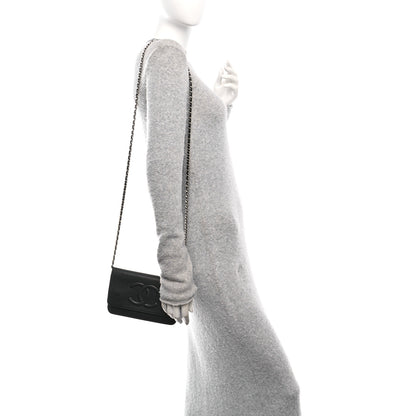 Chanel Caviar Timeless CC Wallet on Chain WOC Black 2 of 11