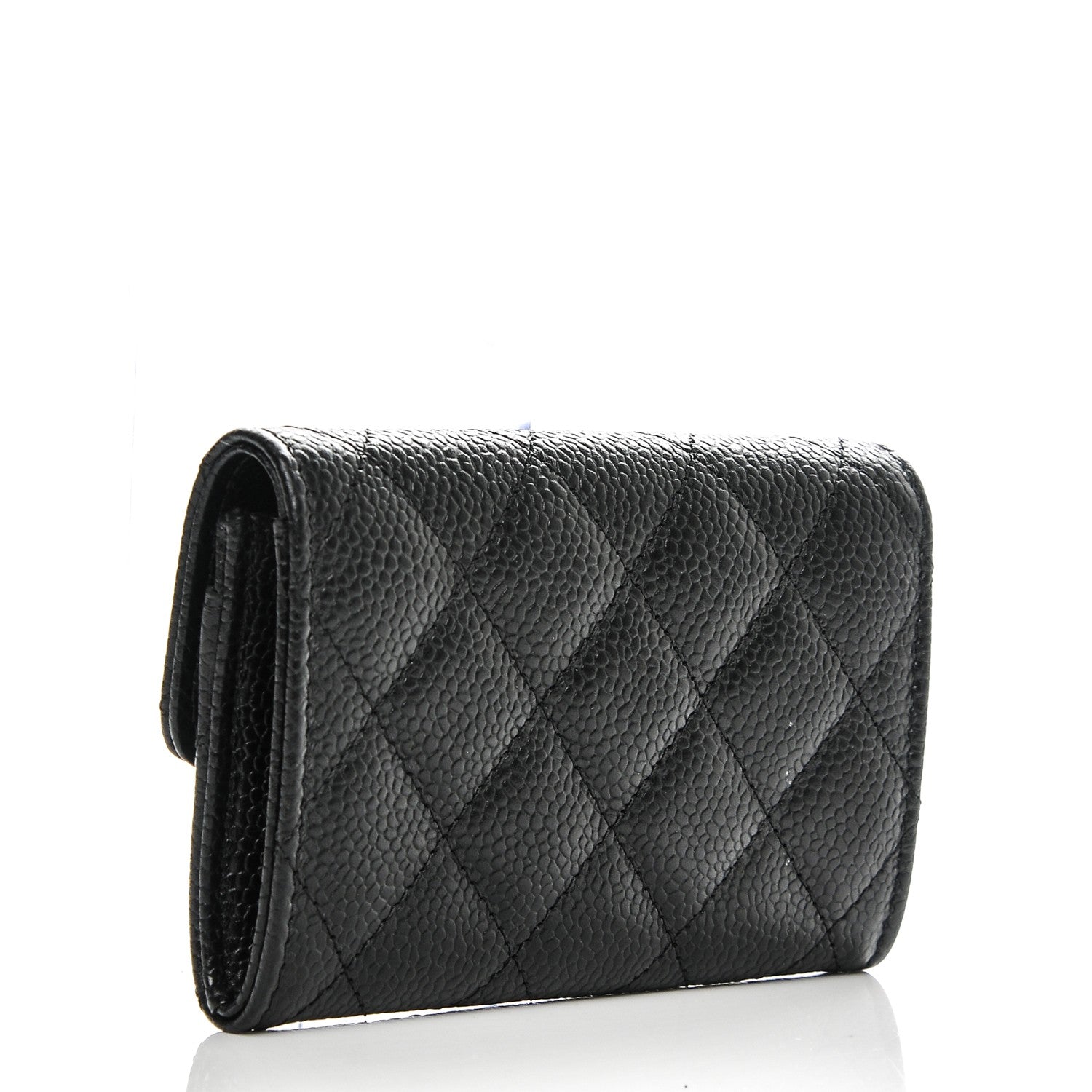 Chanel Caviar Quilted Flap Card Holder Black 3 of 7