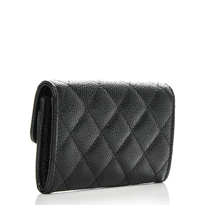 Chanel Caviar Quilted Flap Card Holder Black 3 of 7
