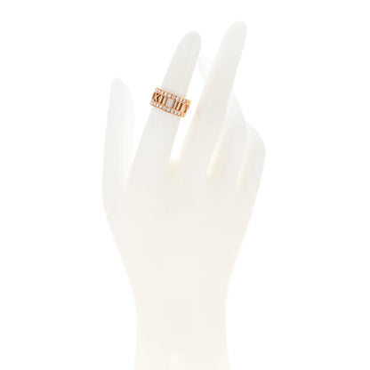 Tiffany 18K Rose Gold Diamond Wide Atlas Open Ring 49 4.75 2 of 5