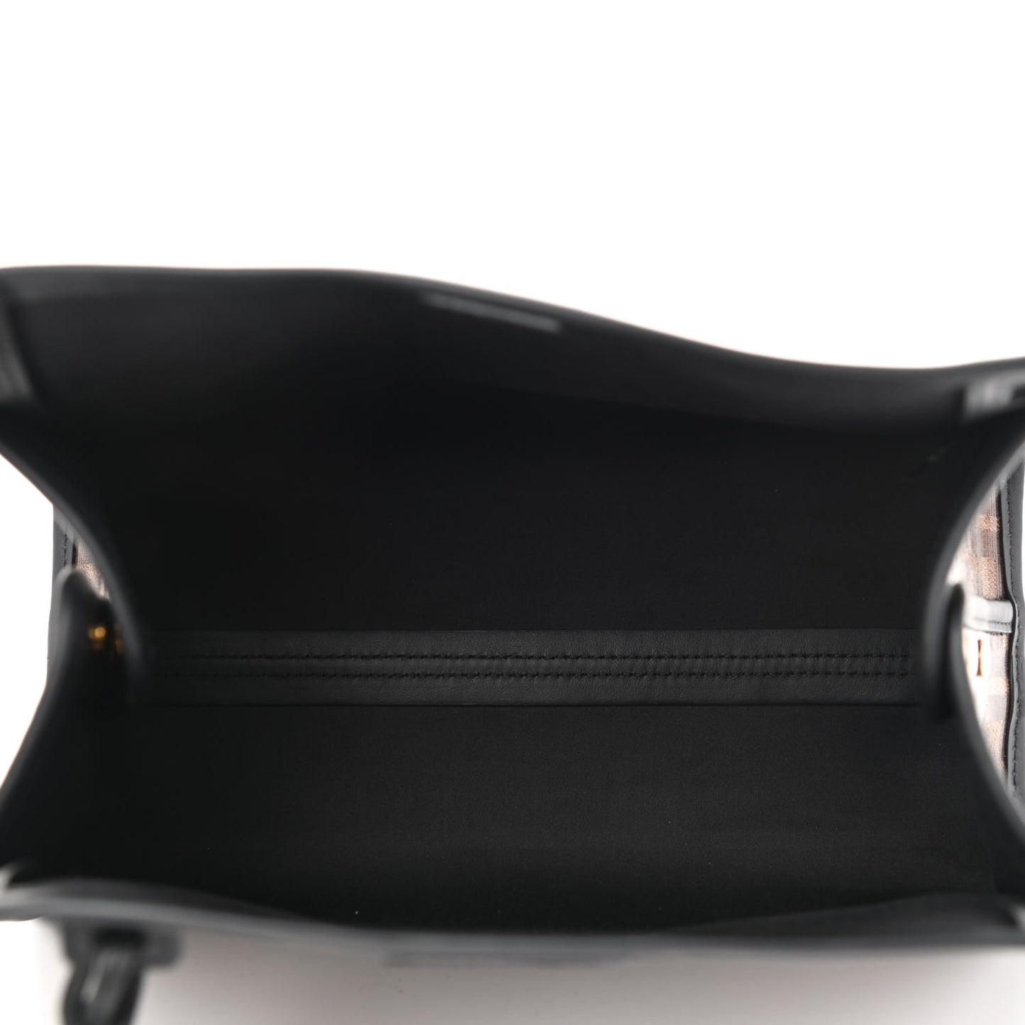 Glazed Fabric Vitello Century FF 1974 Stamp Patch Mini Peekaboo Defender Cover Mogano Panna Black