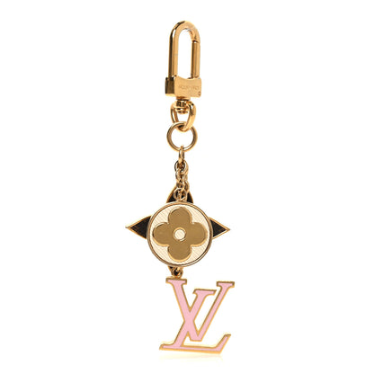 Louis Vuitton Metal Monogram Epi Spring Street Bag Charm Key Holder Gold 1 of 3