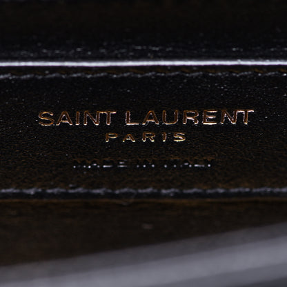 Saint Laurent Grain De Poudre Small Monogram Kate Satchel Black 7 of 10