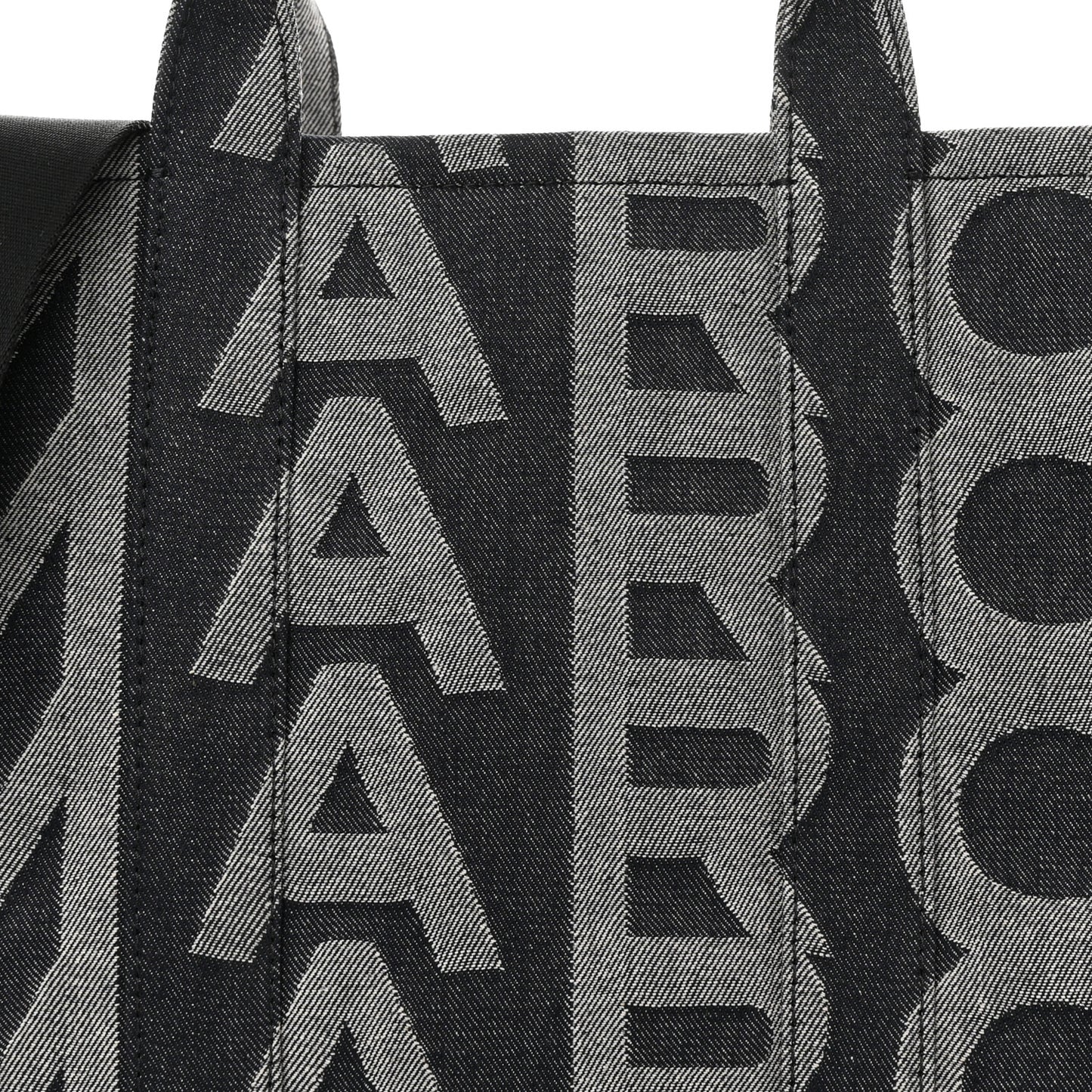 Denim Jacquard Medium The Monogram Tote Bag Denim Blue