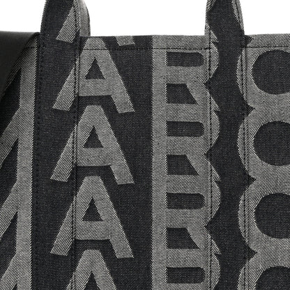 Marc Jacobs Denim Jacquard Medium The Monogram Tote Bag Denim Blue 8 of 12