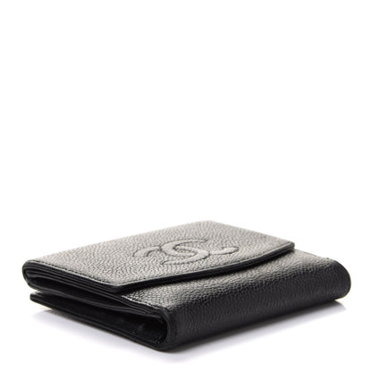 Chanel Caviar Timeless CC Flap Wallet Black 5 of 9