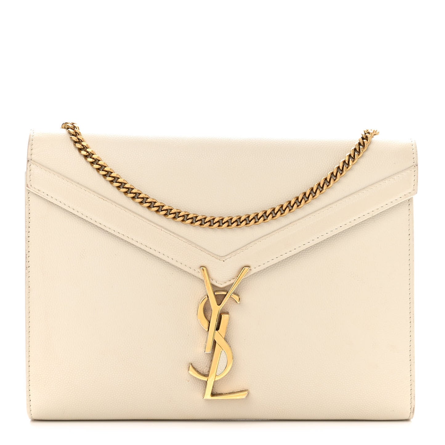 Grain De Poudre Monogram Cassandra Chain Wallet Crema Soft Rouge Legion