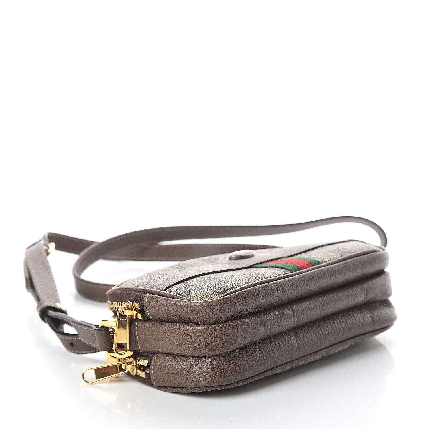 Gucci GG Supreme Monogram Web Mini Ophidia GG Bag Brown 3 of 10