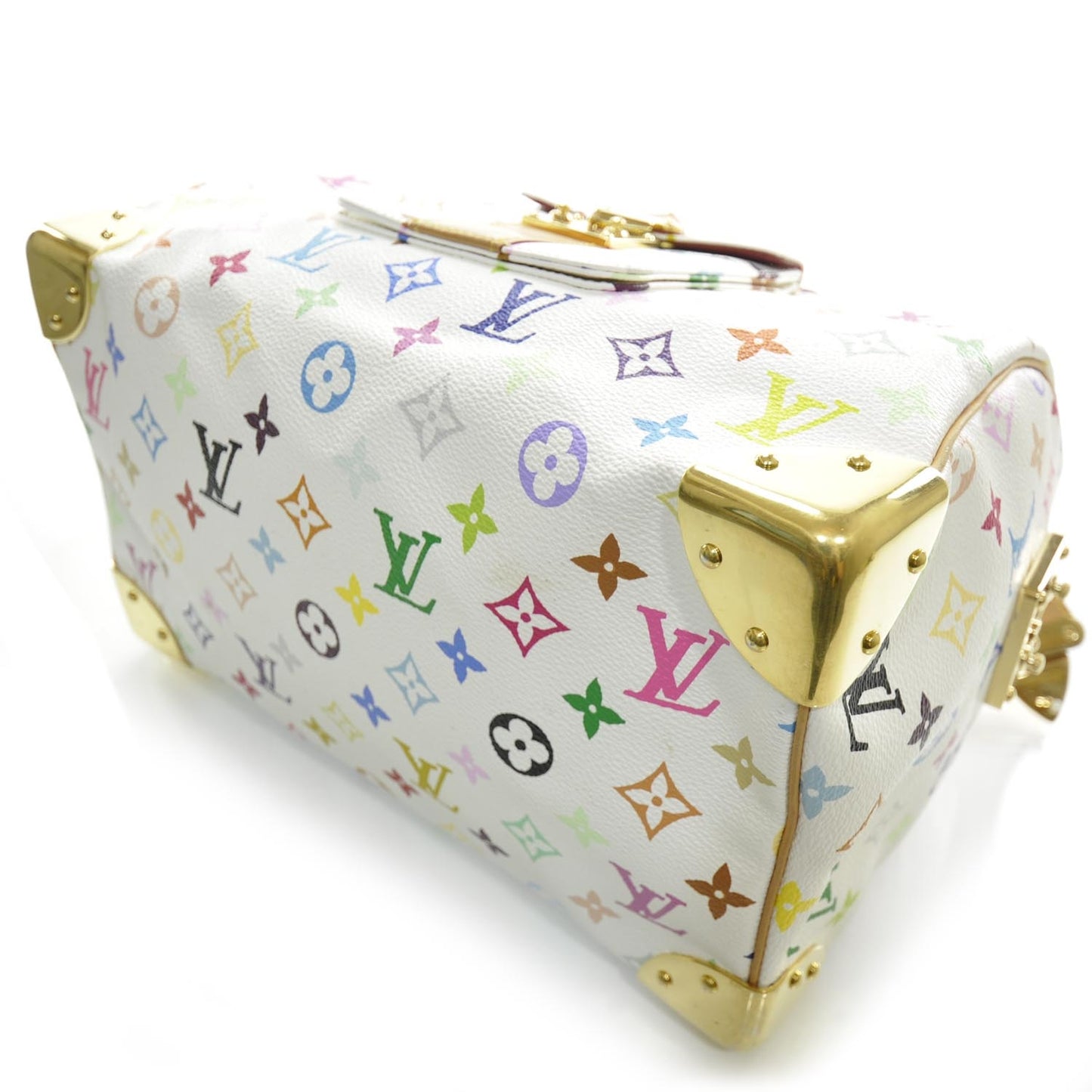 Monogram Multicolor Speedy 30 White