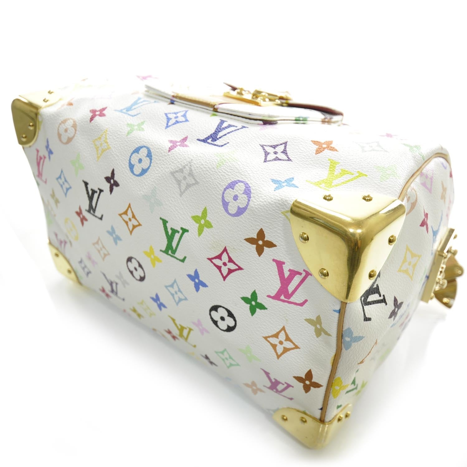 Louis Vuitton Monogram Multicolor Speedy 30 White 5 of 10