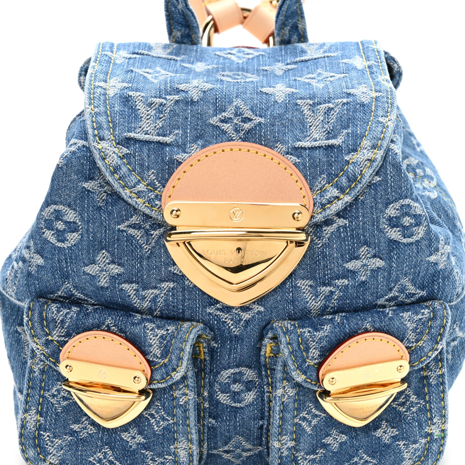 Louis Vuitton Denim Venice Backpack Blue 6 of 8