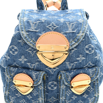 Louis Vuitton Denim Venice Backpack Blue 6 of 8