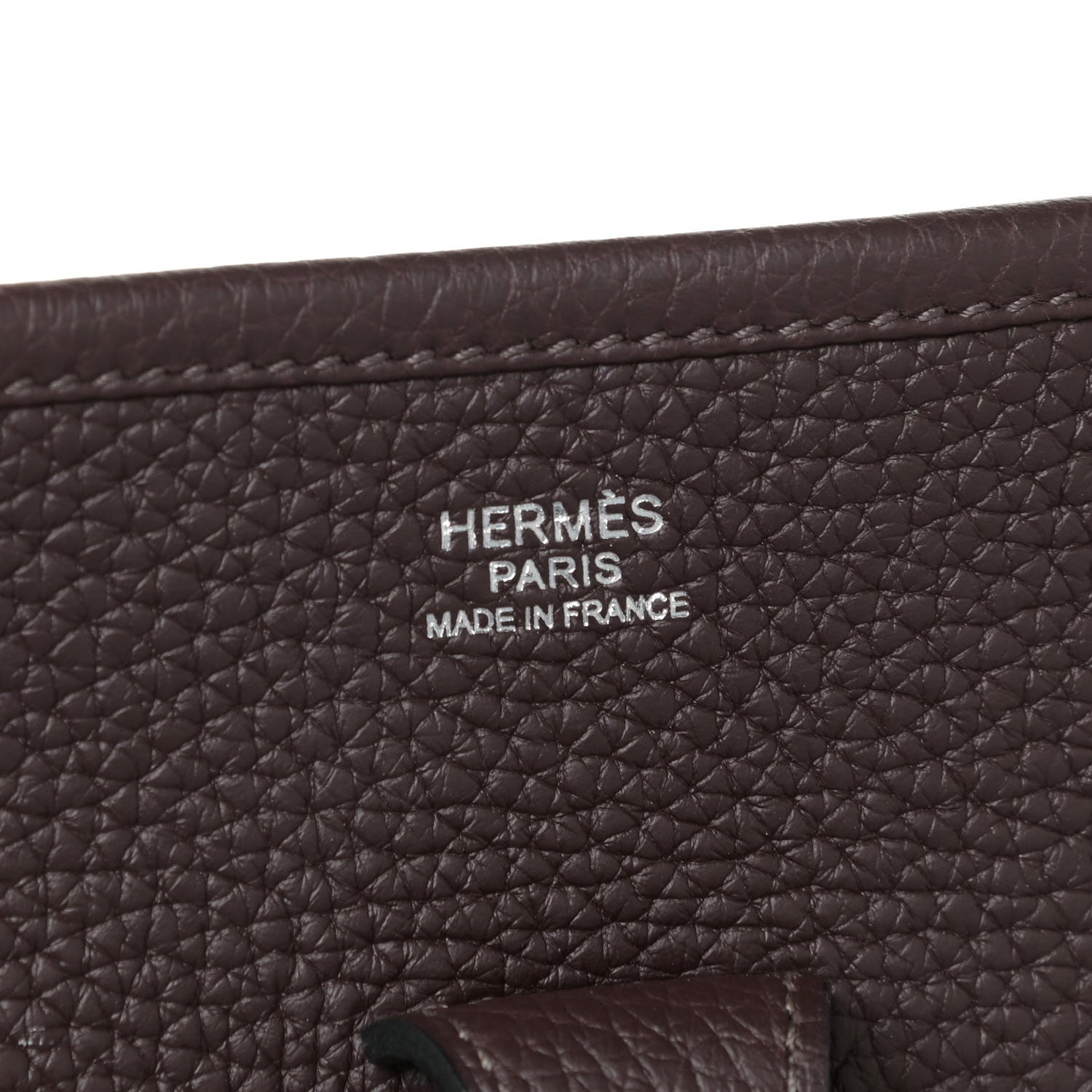 Hermes Taurillon Clemence Evelyne III PM Chocolate 7 of 9