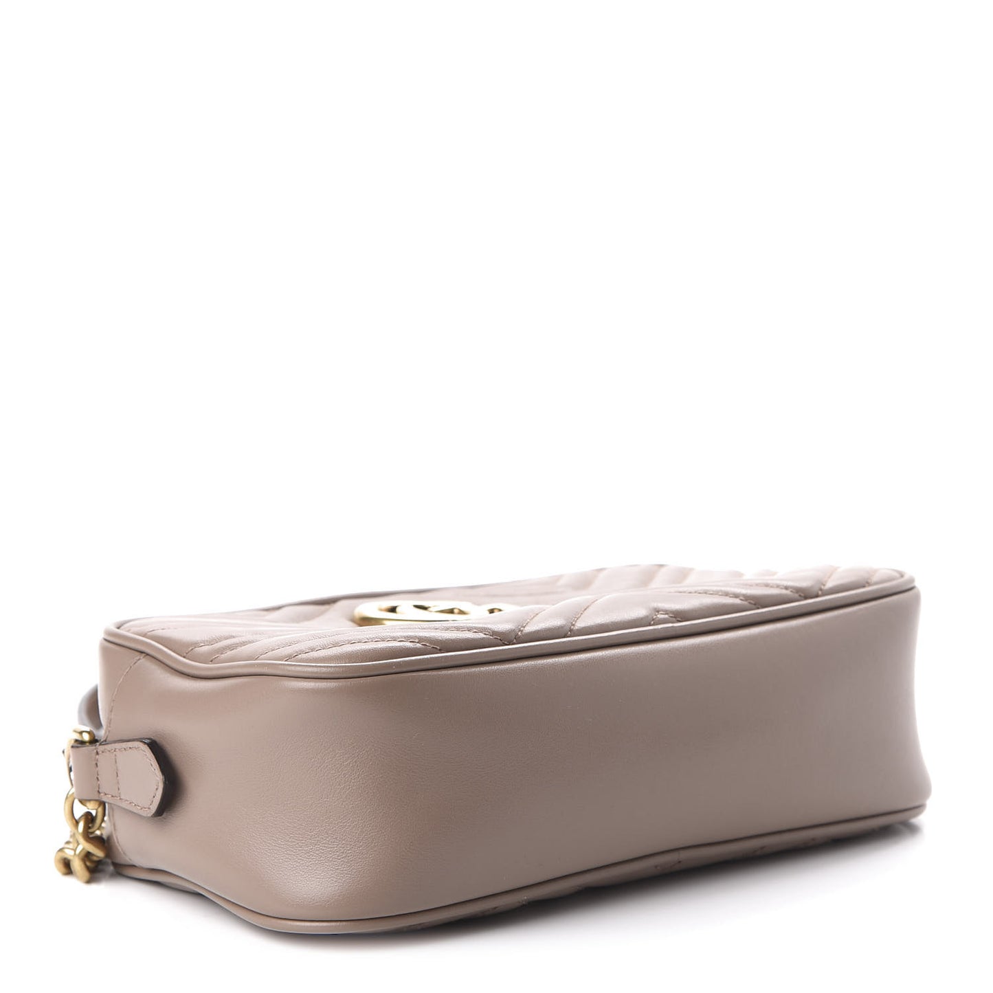 Calfskin Matelasse Small GG Marmont Chain Shoulder Bag Porcelain Rose