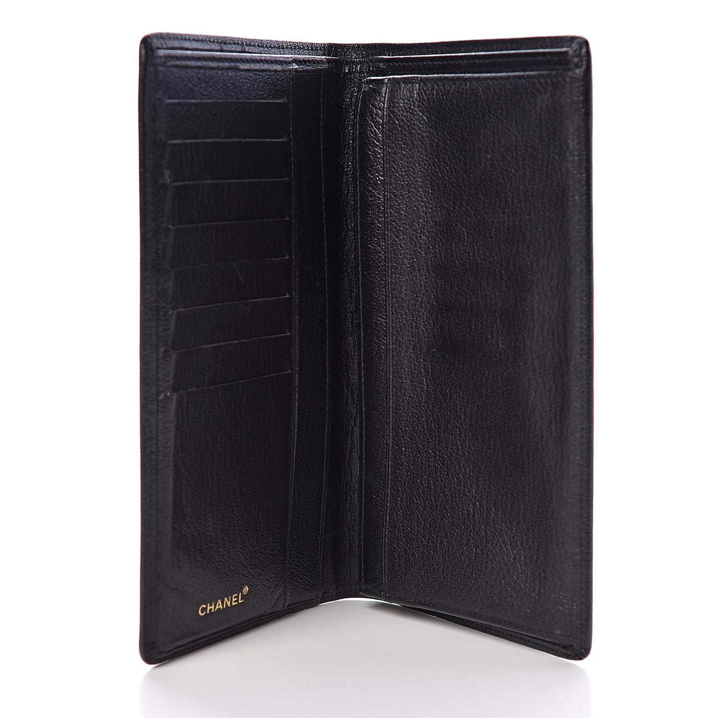 Goatskin Yen Wallet Black