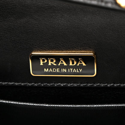 Prada City Calf Cahier Pochette Black 6 of 11