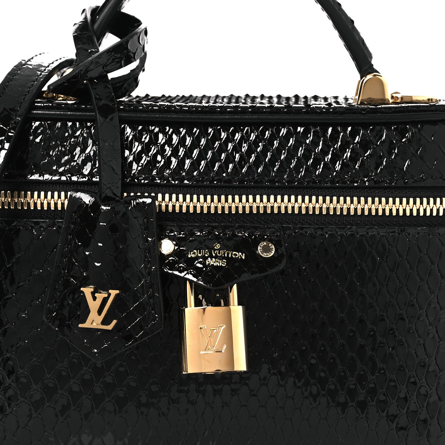 Louis Vuitton Snakeskin Vanity Pouch Black 1840456 – FASHIONPHILE