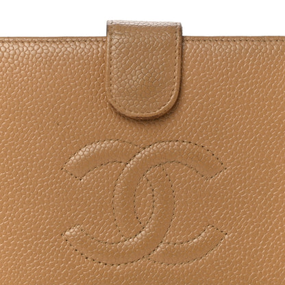 Chanel Caviar Timeless CC French Wallet Beige 6 of 15
