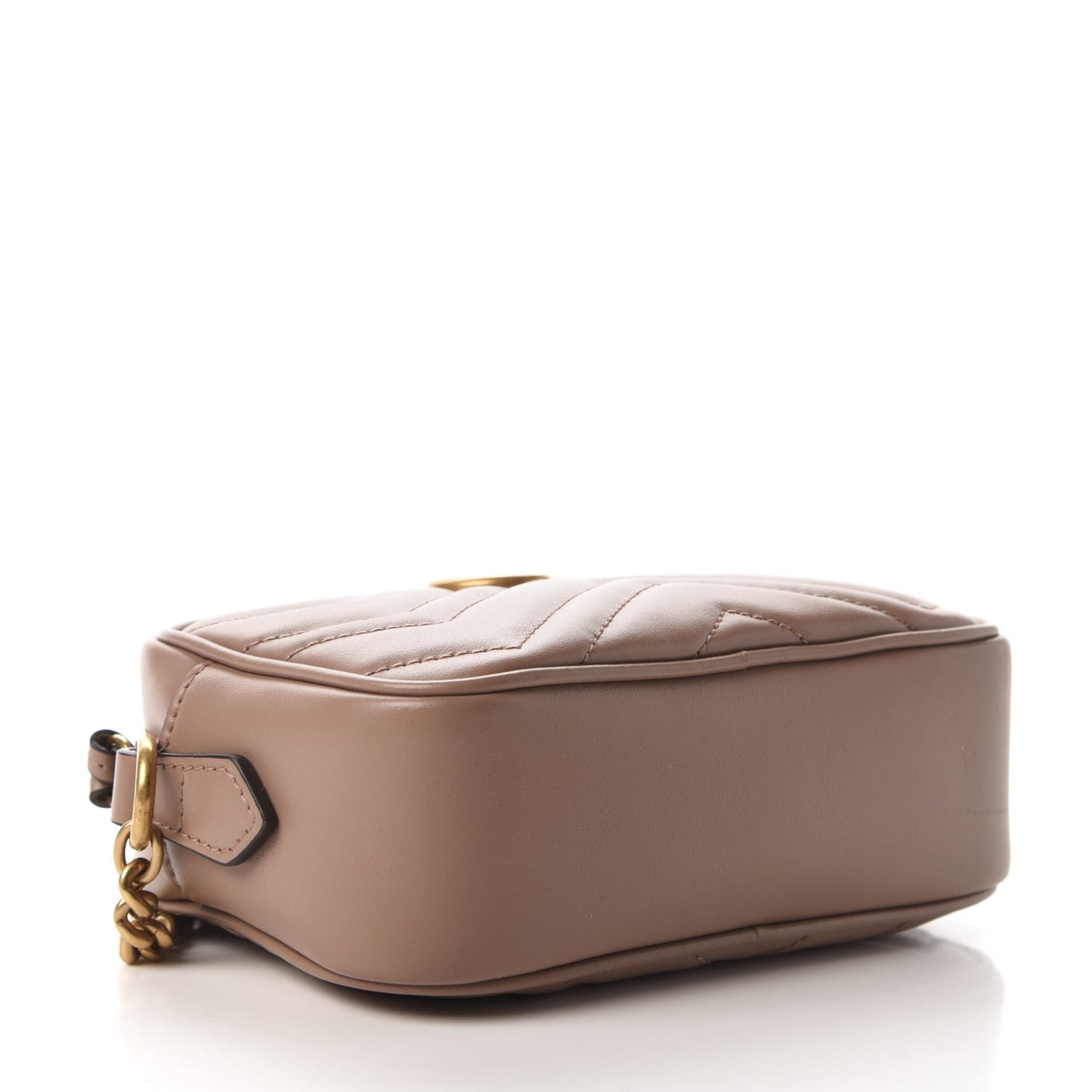 Calfskin Matelasse Mini GG Marmont Chain Shoulder Bag Porcelain Rose
