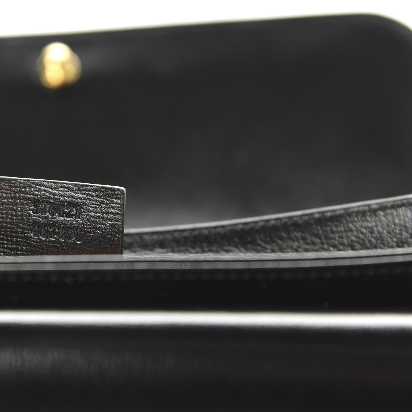Azalea Calfskin Small Marina Chain Shoulder Bag Black