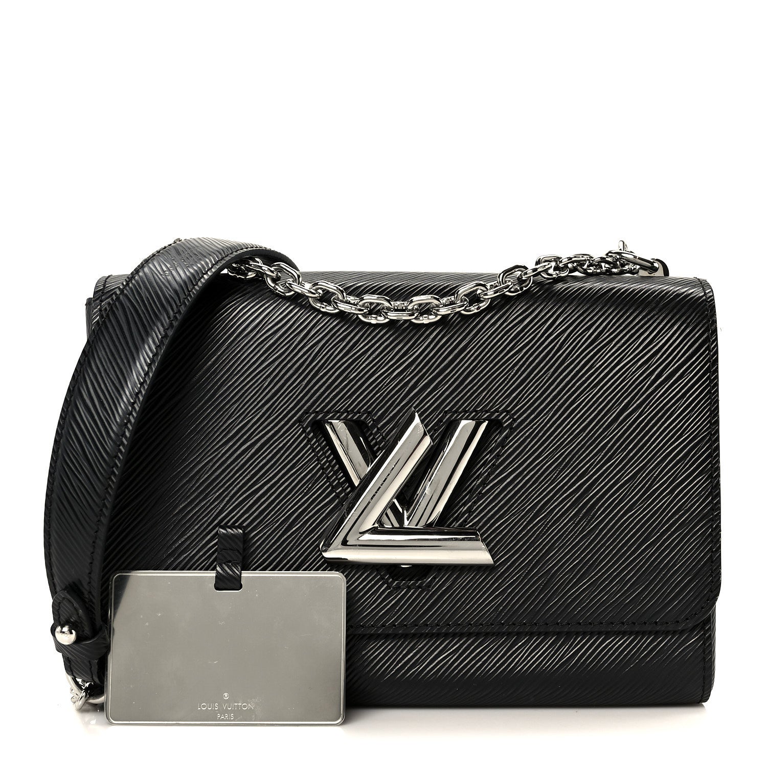 Louis Vuitton Epi Twist Shoulder Bag MM Black 2 of 10