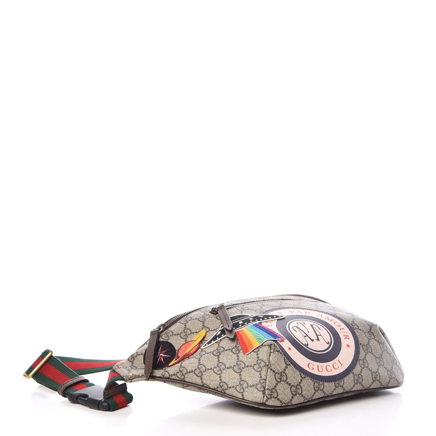 Gucci GG Supreme Monogram Courrier Belt Bag Beige New Acero 4 of 11