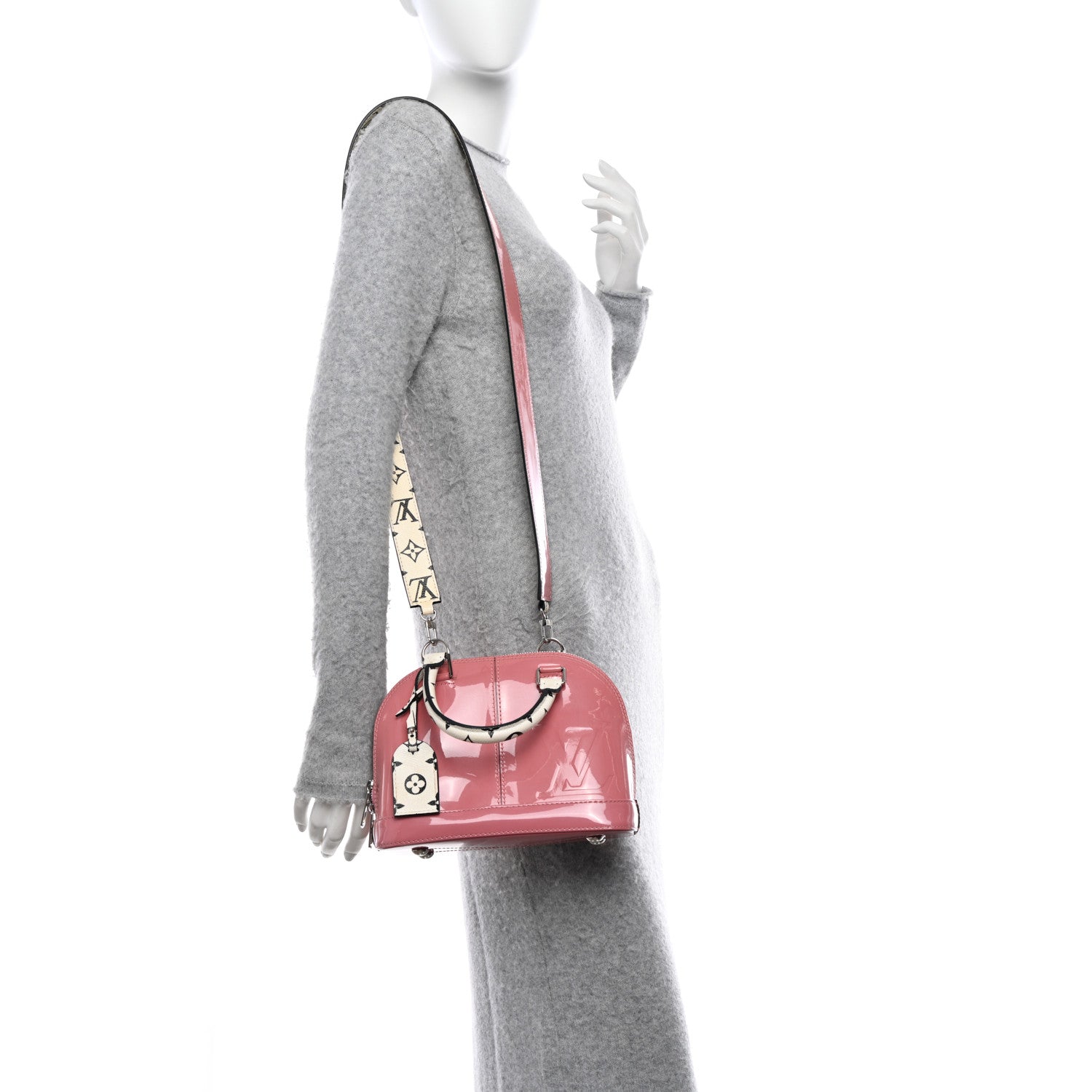Louis Vuitton LOUIS VUITTON Patent Monogram Alma BB Rose Blush 2 of 20