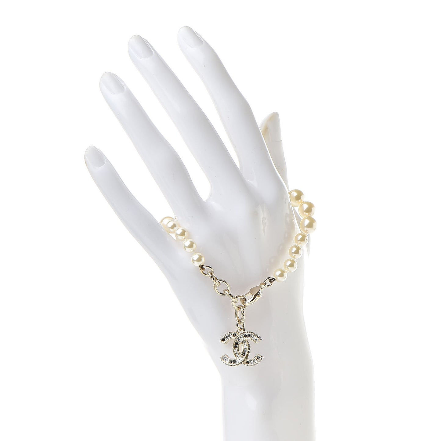 Pearl Crystal CC Bracelet