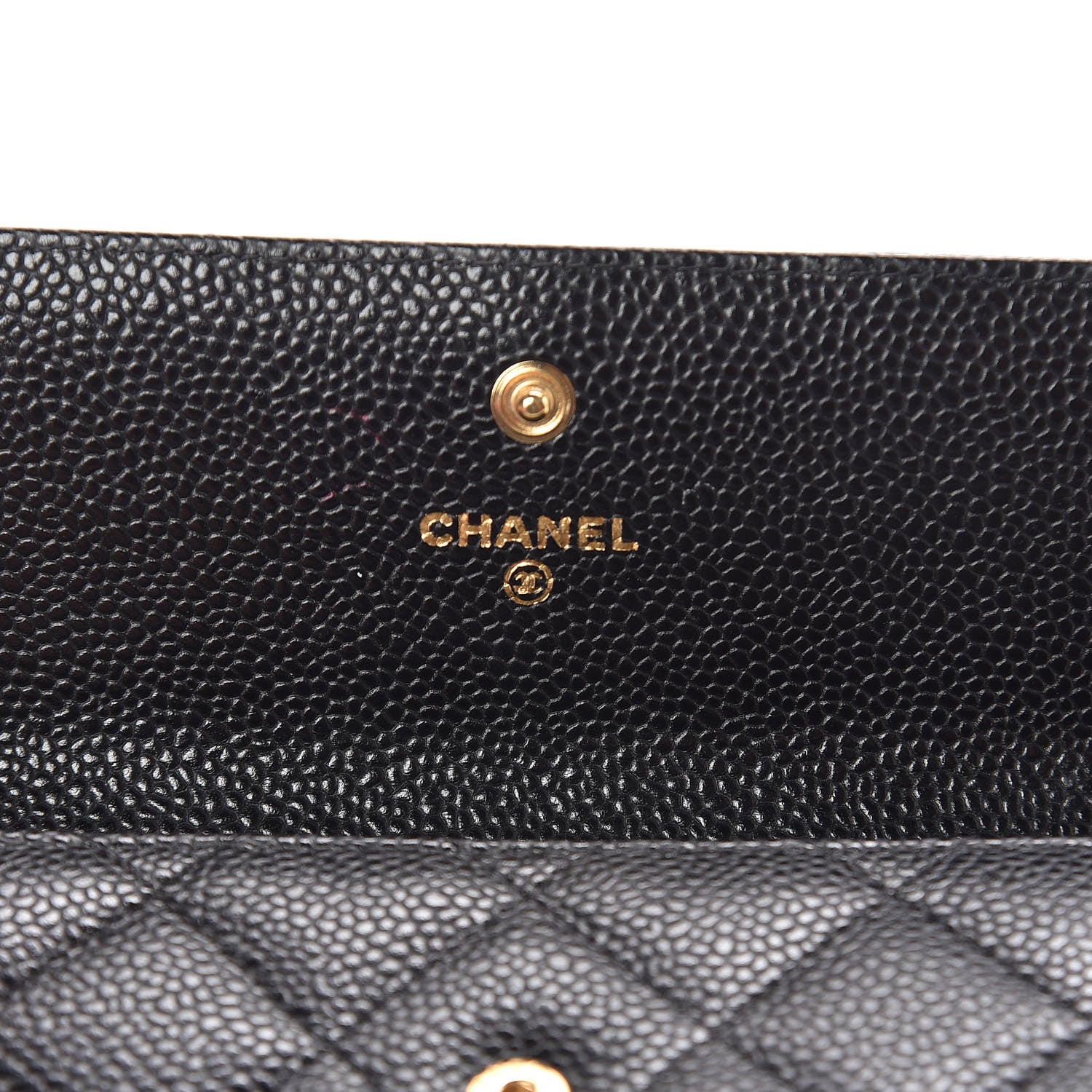 Chanel Caviar Quilted Large Gusset Flap Wallet Black 10 of 12