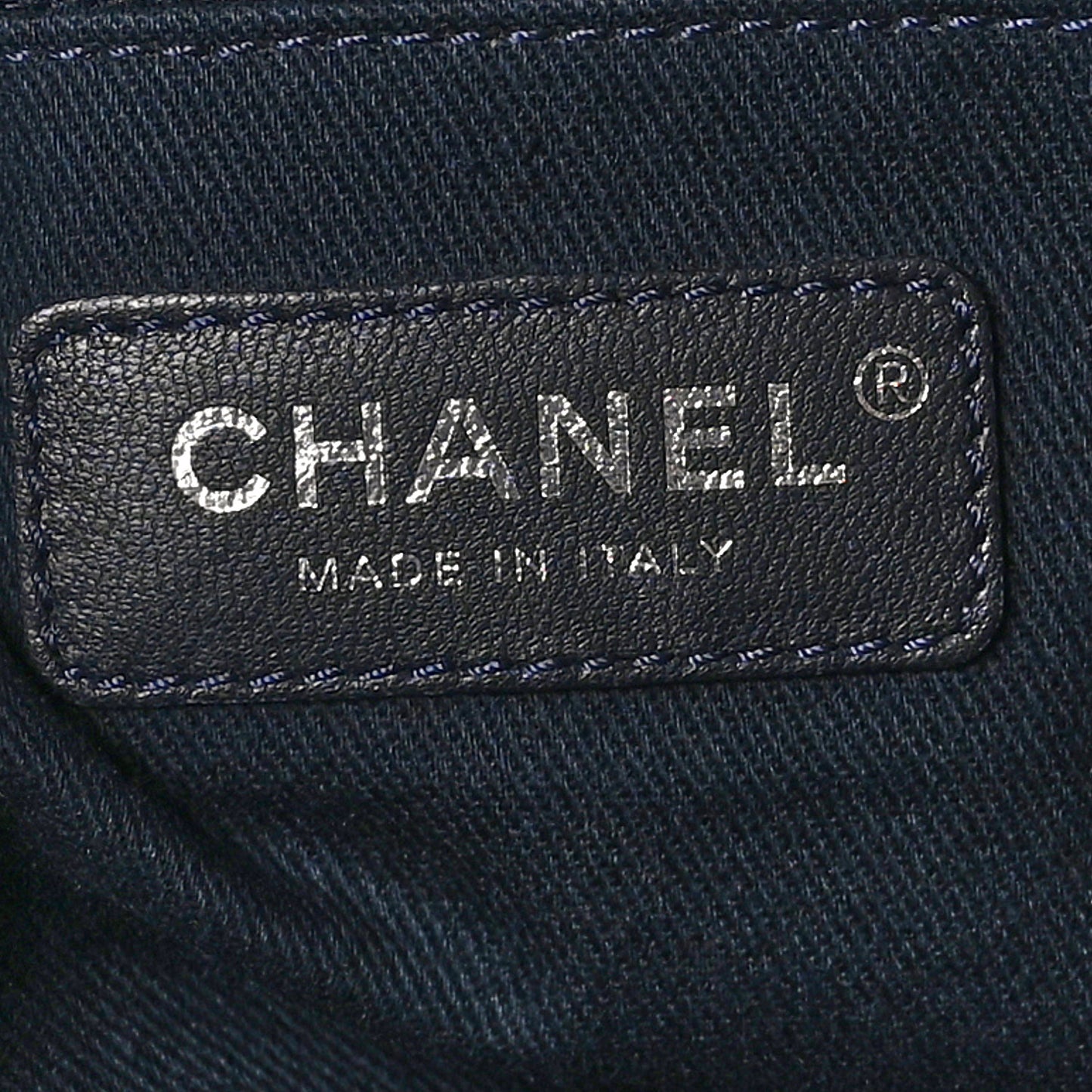 Denim Large Deauville Tote Dark Blue