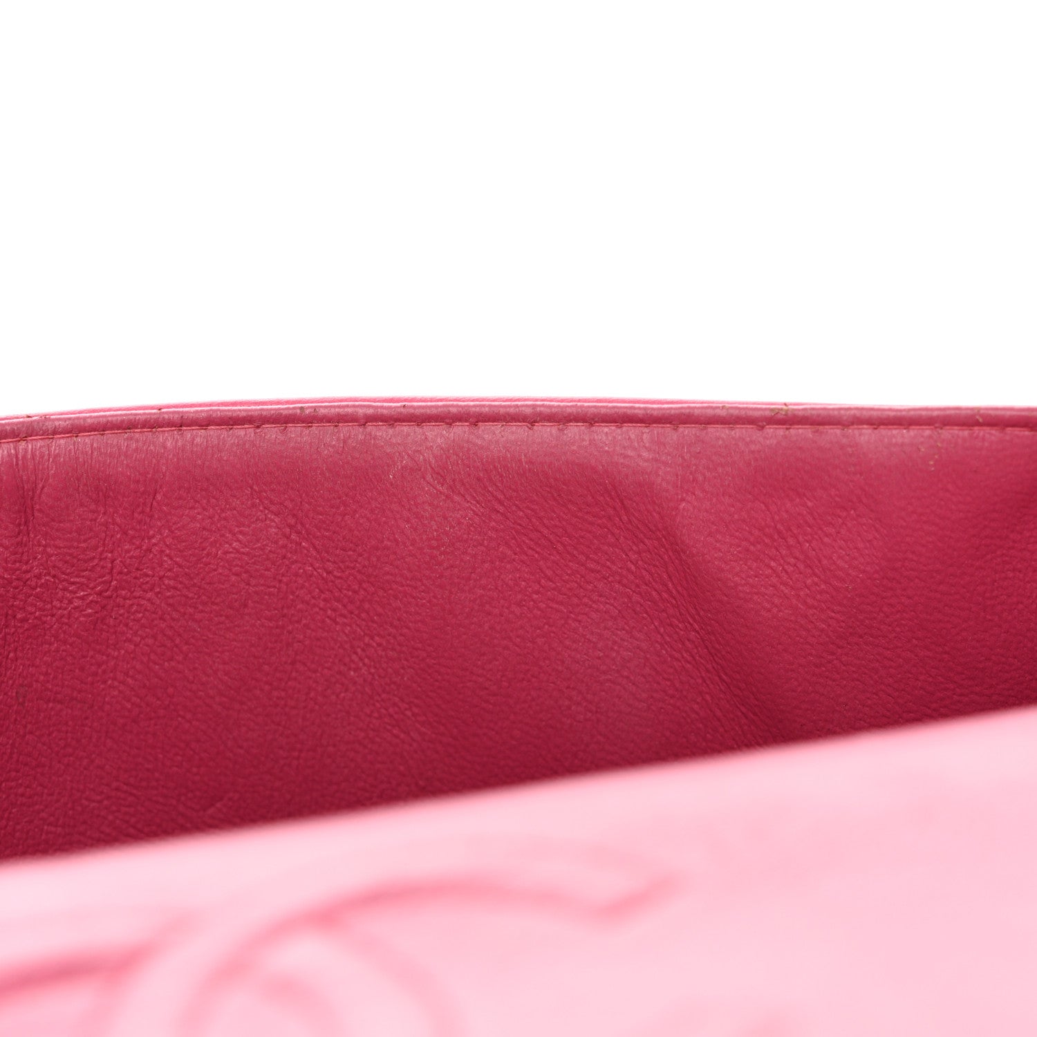 Chanel Patent Quilted Medium Double Flap Dark Pink 11 of 13