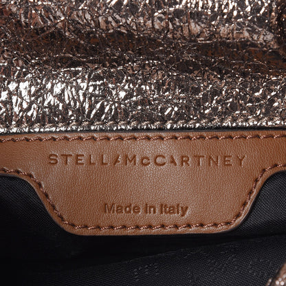 Stella McCartney Metallic Crackle Faux Leather Crossbody Bag Rose Gold 6 of 8