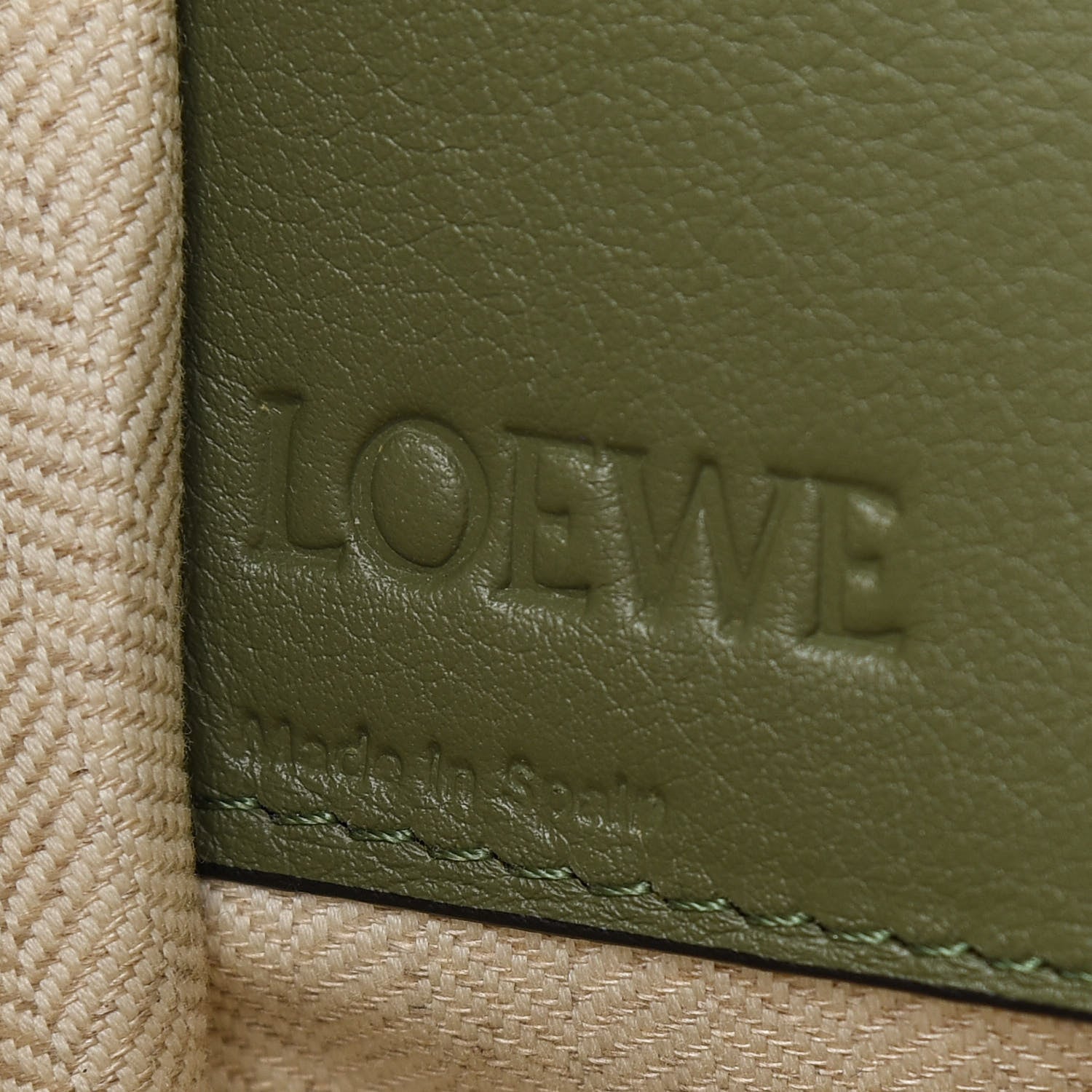 Loewe Calfskin Small Hammock Shoulder Bag Avocado 6 of 10