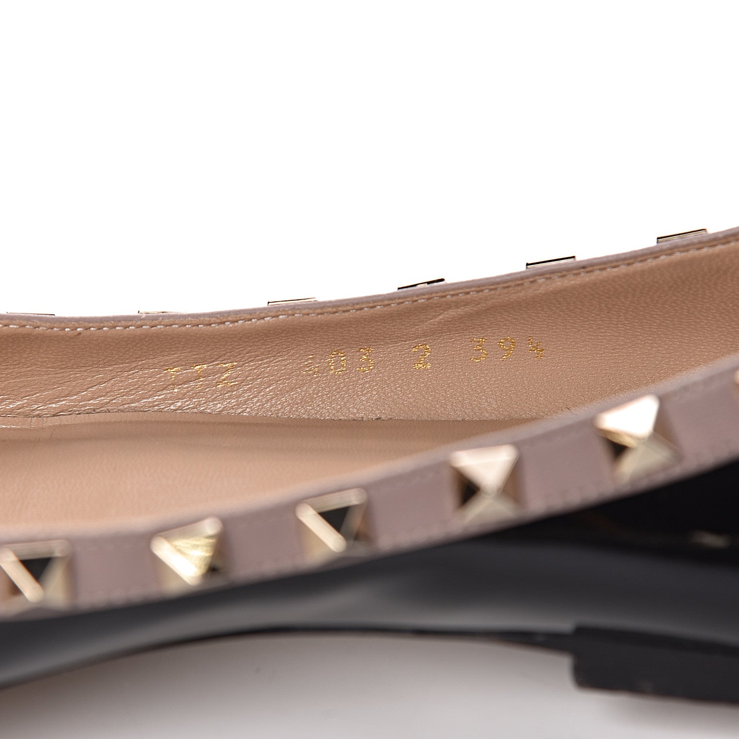 Valentino Garavani Patent Rockstud Ballerina Flats 39.5 Black Poudre 8 of 15