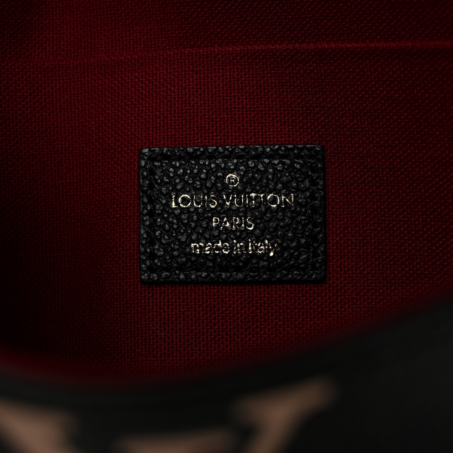 Louis Vuitton Empreinte Monogram Giant Felicie Pochette Black Beige 6 of 10