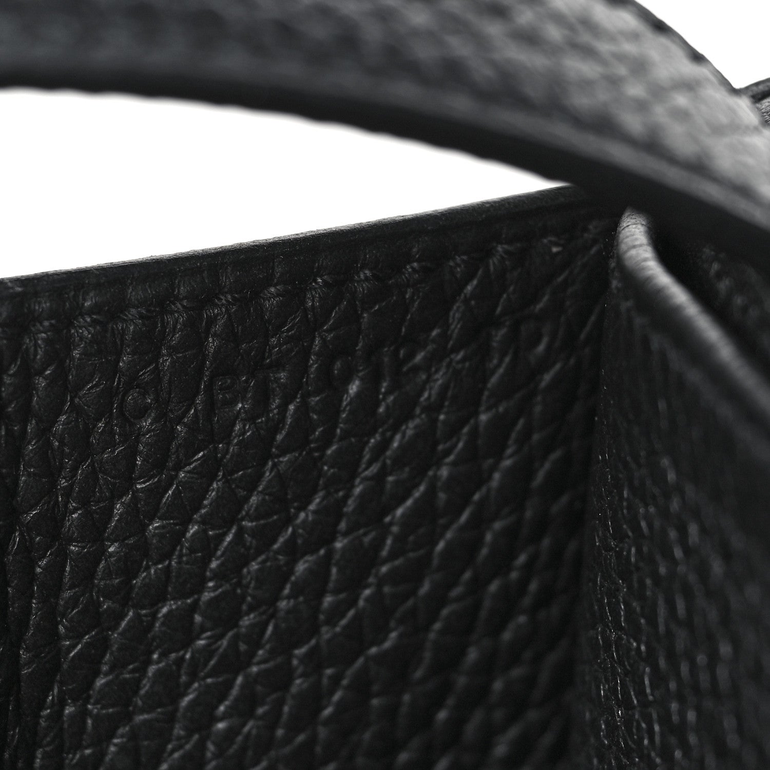 Hermes Taurillon Clemence Halzan 31 GM Black 7 of 10