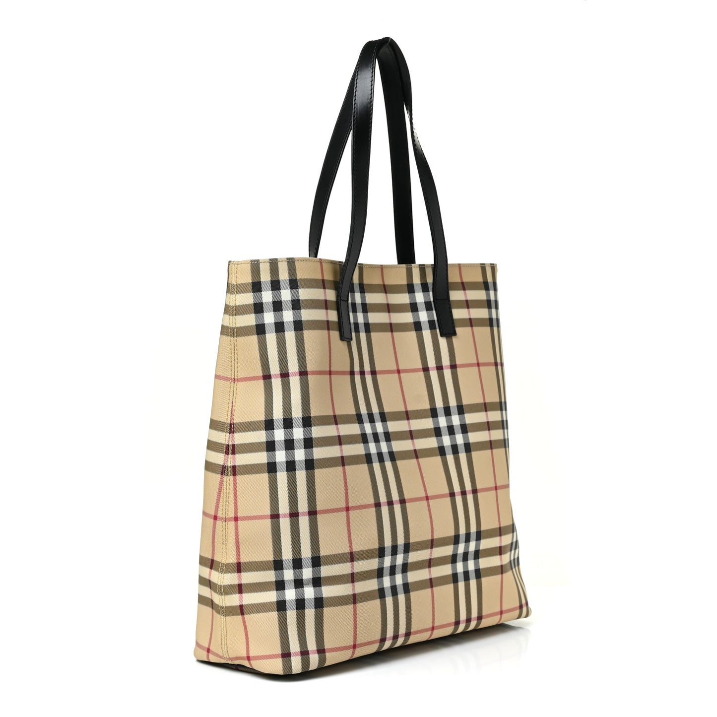 House Check Tote Black